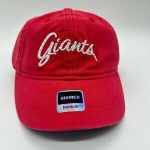 New York Giants Reebook Hat Womens‎ OS Red Rhinestone Gem Cap NFL Football NEW
